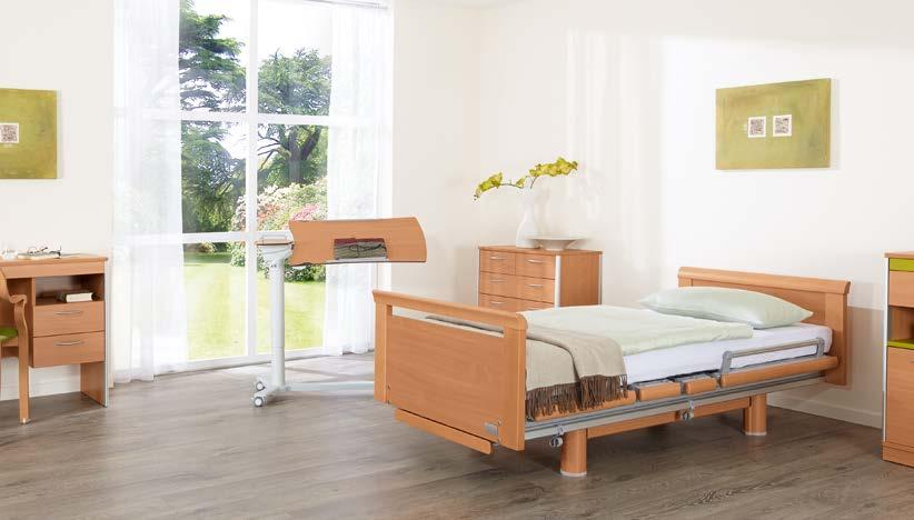 2 Völker Zorgbedden De perfecte combinatie van veelzijdigheid, design en functionaliteit. Völker-bedden voor langdurige zorg zijn in verschillende designs en kleuren verkrijgbaar.