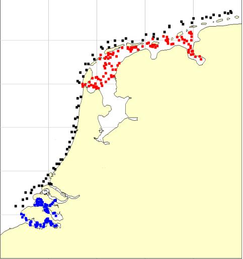 De voordelta in een breder perspectief WOT surveys Schelpdiersurvey (>1995) Demersal Fish Survey (DFS>1970) Binnen en