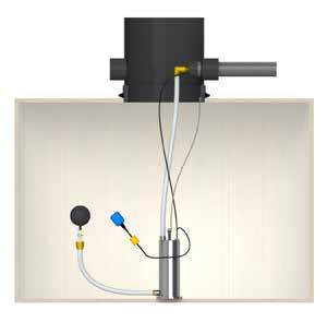 5. Montage persleiding Vul de persleiding handmatig met schoon water (figuur 5).