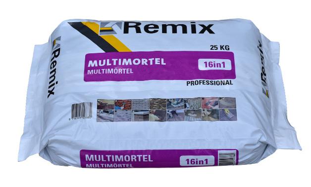 Remix Multimortel Deze unieke Multimortel heeft een uitgebalanceerde samenstelling van de nieuwste grondstoffen en additieven.