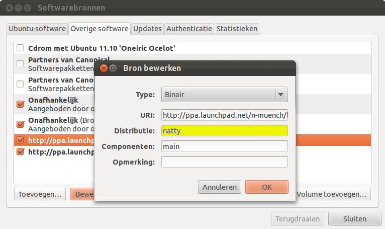 sudo add-apt-repository ppa:bean123ch/burg sudo apt-get update Voor Ubuntu versie 11.