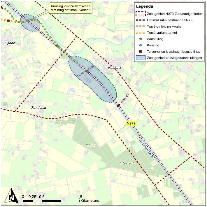 Vervolgens is de structuurvisie Ruimtelijke ordening deel D Brainport Oost (provincie Noord-Brabant, 2010) opgesteld, waarin een zoekgebied voor de N279 is vastgesteld.