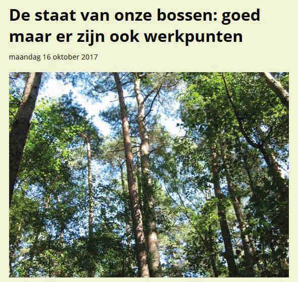 Bossen en biodiversiteit: stuurvariabelen +/- 150 000 ha