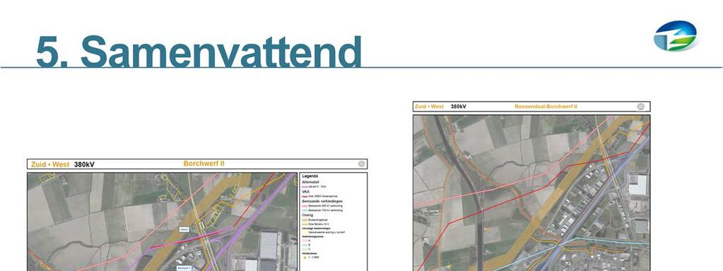 Het beeld n.a.v. van het werkatelier en vervolggesprekken/vervolgonderzoek Bezien vanuit de bedrijven zijn de belangen niet verenigbaar. Variant Paars loopt langs de bedrijven aan Helium.