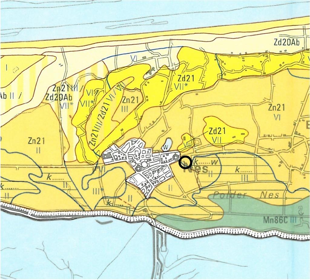 Geomorfologische gezien bevindt Nes zich binnen een vlakte (classificatie geomorfologische kaart 2M48).