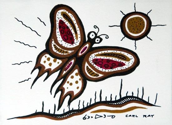 Ted Oster: New Life Giinweh. Aldus luidt het traditionele Anishinaabe-verhaal van hoe de vlinders op aarde kwamen.