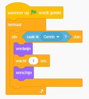 En werkt het? Misschien wel te goed, na een maaltijd is het visje weg en valt er niets meer te vangen. Laten we er voor zorgen dat het visje na 1 seconde weer terug komt.