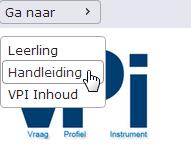 Korte handleiding gebruik VPI t.b.v. REFSWVO Site: http://inlog.vraagprofielinstrument.