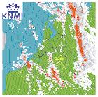 3 ANALYSE Met behulp van radarbeelden beschikbaar gesteld door het KNMI is een analyse gemaakt van de weersomstandigheden langs de gevlogen route.