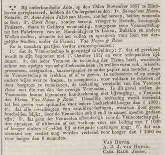 In 1842 werd hij ouderling van de protestantse gemeente Son en Sint-Oedenrode en lid van het Classicaal Bestuur van Eindhoven. In 1844 is hij ook nog provinciaal ouderling.