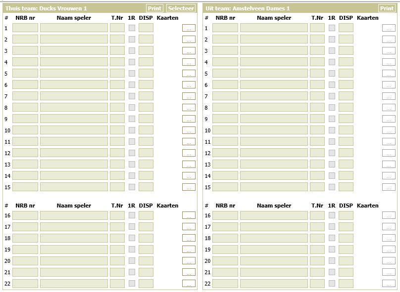 en/of captain. Belangrijk bij clusterteams.