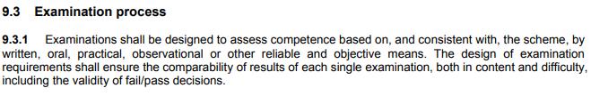 Paar kernwoorden: Examinations -> examineren Competence based -> op basis van vastgelegde