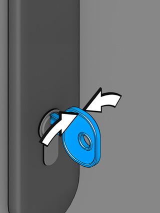 De deurkruk moet automatisch in de uitgangspositie terugkeren en de dagschoot moet volledig uitschuiven.