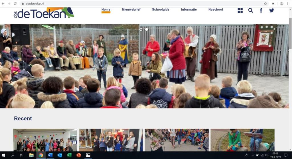 Website - www.obsdetoekan.nl Op onze website vindt u naast leuke foto s van activiteiten in het fotoboek ook heel veel andere informatie over de school.