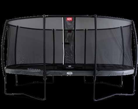 BERG ELITE + SAFETY NET DELUXE De allerbeste trampoline BERG Trampoline Wanneer je liever geen gat graaft in je tuin, is een hoge trampoline een goede keuze.