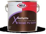 0262. NELFALITE XTREME PU SATIN Zeer duurzame, mechanische bestendige, halfglanzende aflak op basis van urethaan alkyd.