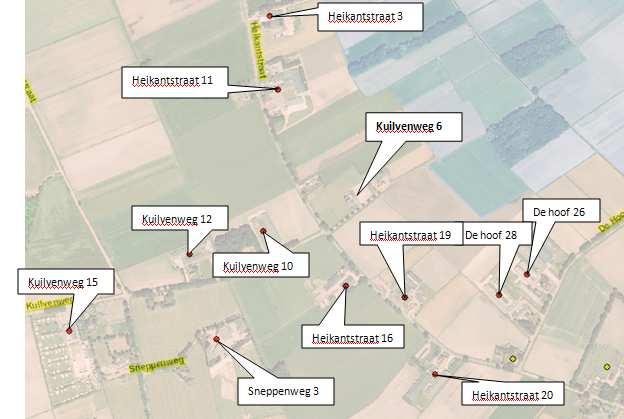 Uit de berekening van de achtergrondbelasting blijkt dat het plangebied aan van Manege Keelven aan de Kuilvenweg 6 te Someren binnen de contour van 10-14 Ou e /m³ ligt.