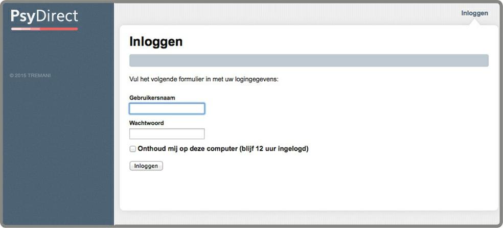 U heeft inloggegevens verkregen via uw leverancier. Deze inloggegevens zijn persoonlijk, houd deze geheim! Gebruikersnaam of wachtwoord kwijt?