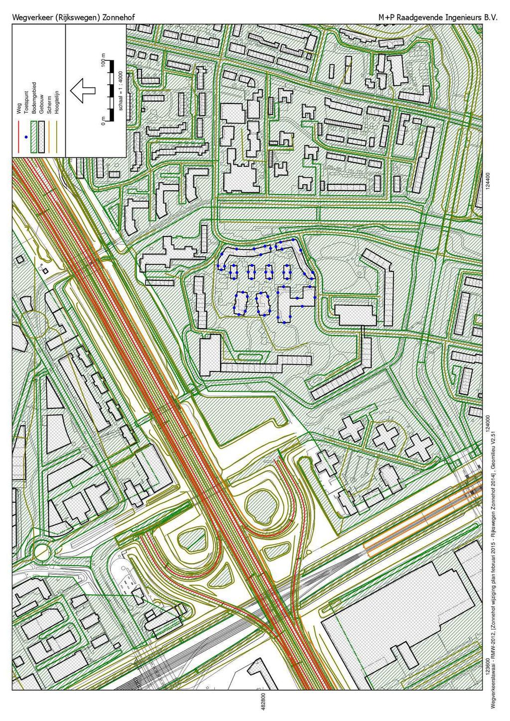 figuur 5 rekenmodel Rijksweg A10, geomilieu
