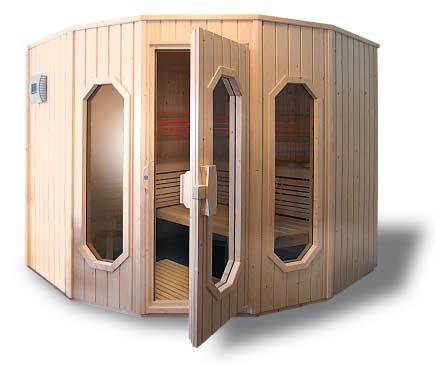 De zekerheid van 2 jaar garantie Finline: sauna met vele variaties Kleurlichttherapie Finline elementencabines, De serie biedt 13 verschil- Door de vele verschillende U kunt uw cabine met