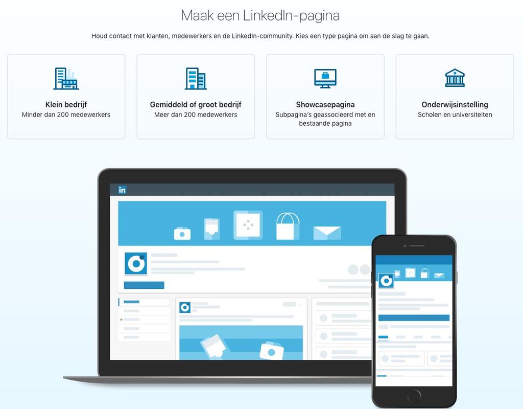 LinkedIn bedrijfspagina LinkedIn is het grootste B2B platform voor professionals en is dé plek om als bedrijf zichtbaar te zijn.