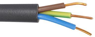 10 Elektrisch materiaal Kabels en geleiders Stijve of soepele draden, juiste kleur en