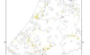 Bodemdaling, worst case: W+ en GE Lokaal aandachtsgebieden (o.m. Zaanstreek, Westergouwe, Uithoorn).