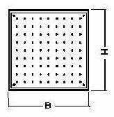 Ventilatierooster Aluminium Ventilatieroosters Voorzien van regeninslagvrije schoepen Geschikt voor toepassing op buitenmuren Ventilatierooster schoepen x 105 1 x 3 187220 7,04 10 x 140 1 x 4 187225