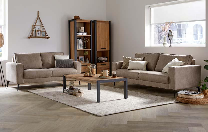 TV meubel Ponto 2 laden, 1 open vak 399.- Dressoir Ponto 2 deuren, 3 laden 799.- + Relaxfauteuil Como Basic In leder vanaf 599.- Relaxfauteuil Milos In leder vanaf 849.