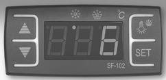 Klapbare afdekking AAN/UIT schakelaar Digitale temperatuurregelaar Digitale temperatuurregelaar 2 3 4 5 6 1 Instelknop voor verlaging van de temperatuur 2 Instelknop voor