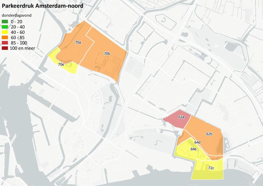 BIJLAGE IV: PARKEERDRUK CARTOGRAFISCH BUURTNIVEAU Figuur IV.