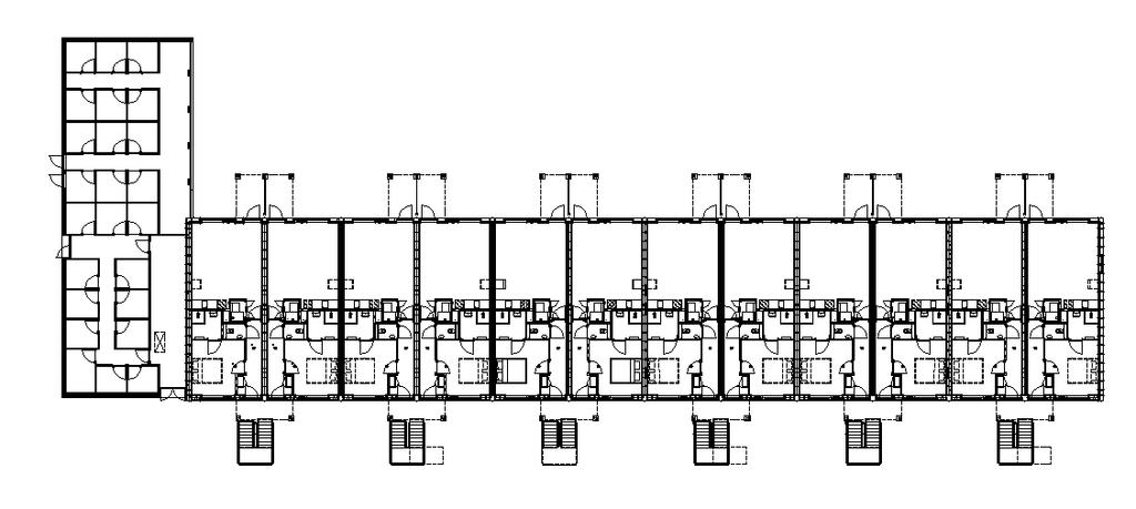 Het appartementengebouw Begane grond