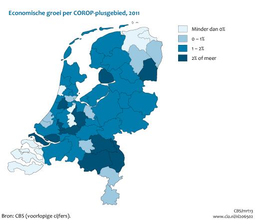 [/figuurgroep] Download figuur [6] Download data (xls) [7] Nederlandse economie In 2011 groeide de Nederlandse economie (bbp) licht, met 1,0%.