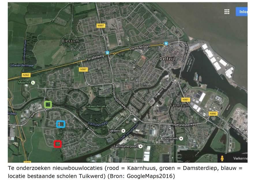 Zoektocht naar locaties Eerste toets is van begin