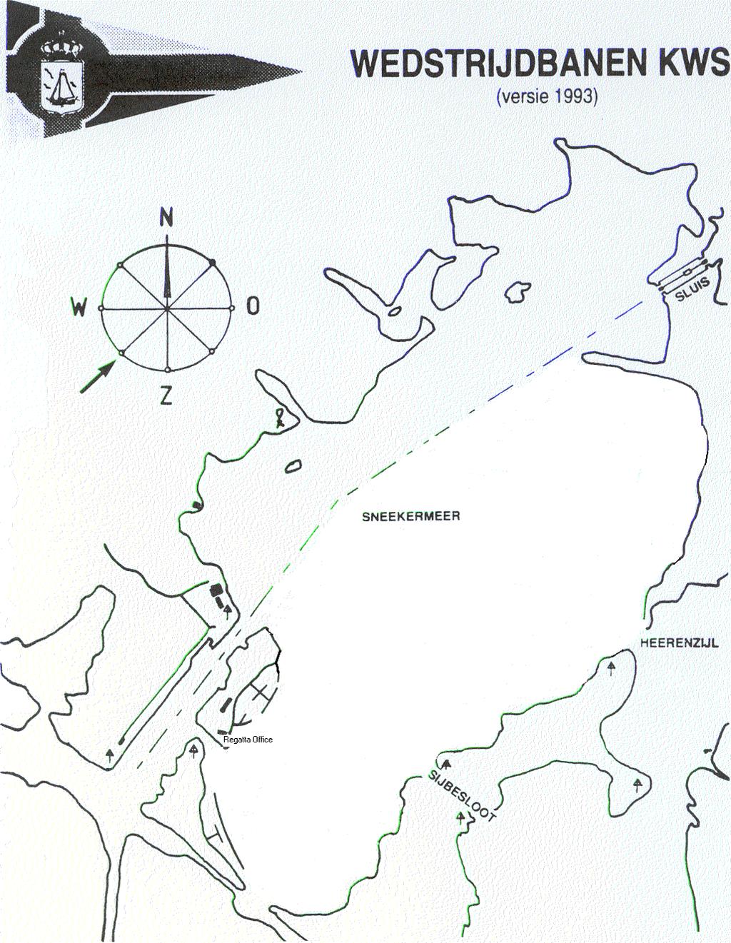 Bijlage A: Het Wedstrijdgebied A1. Het wedstrijdgebied wordt gevormd door het Sneekermeer ten zuid-oosten van het Prinses Margrietkanaal. A2. Het wedstrijdgebied is hierna weergegeven: A3.