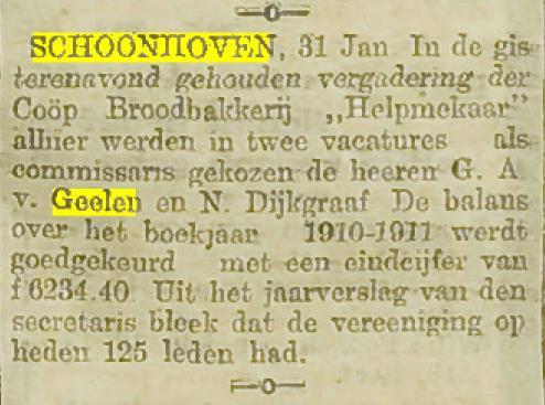 Utr. Nieuwsblad 2 Februari 1912 Schoonhovensche Courant 14 Januari 1920 Advertentie uit 1932 Uit