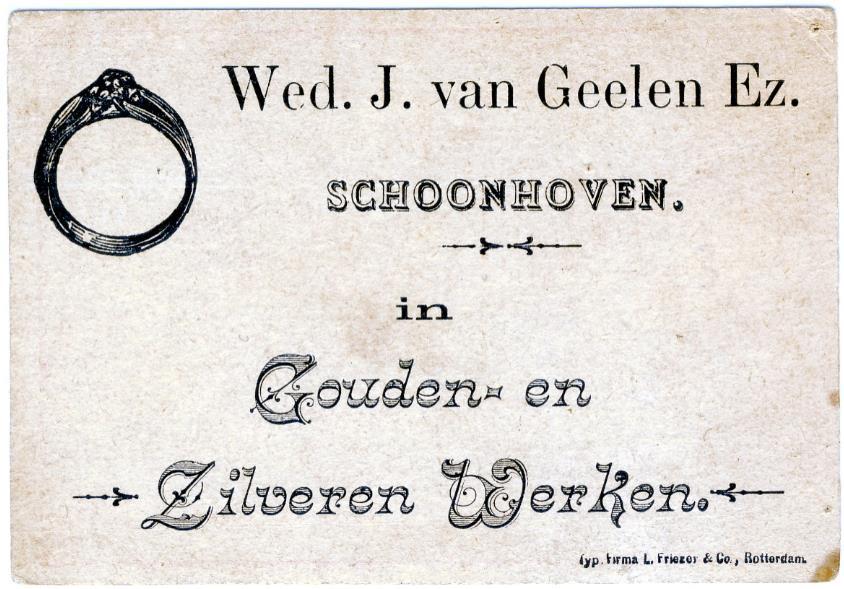 Inleiding De oorsprong van de vervaardiging van deze genealogie gaat terug tot de vorige eeuw, toen Schoonhovens amateur-historicus Piet Muilwijk het geslacht van Geelen in kaart wilde brengen.