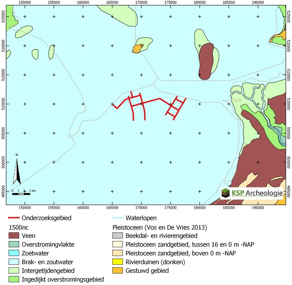 Paleogeografie 1500 na Chr. Vos, P. & S.