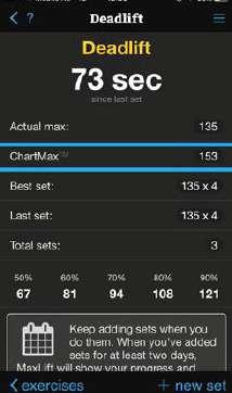 De app toont het aantal seconden. Dit is handig voor onze sporter omdat hij graag een stopwatch wilde hebben. 3. De vooruitgang van de sporter is te zien in een overzicht.