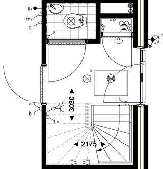woonkamer keuken 48.45 m² aansluitpunten keuken conform 0-tekening m.k. toilet 0.31 m² 1.