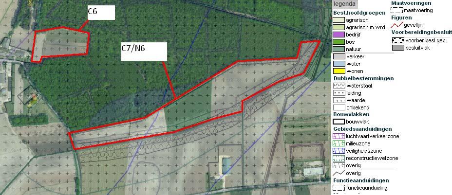 Verder kent deze percelen nog een aantal gebiedsbepalingen welke staan opgenomen in de legenda, waaronder ecologische verbindingszone.