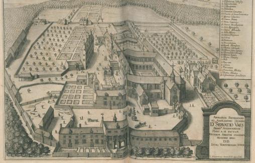 De gravure van Lucas Vorsterman (1595-1675), naar een tekening van Jacques van Weerden, is gedateerd in 1671. De priorij zelf dateert van 1631.