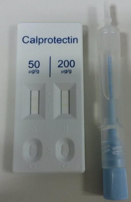 Vergelijkende studie van drie methodes voor de bepaling van fecaal calprotectine 33 2.4.2 Materiaal Het materiaal dat nodig is bij de Certest Calprotectin 50 + 200 wordt weergegeven in figuur 16.