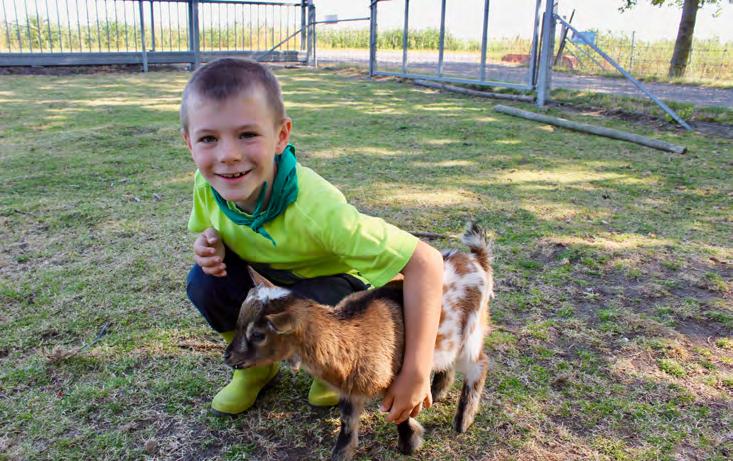 Je bent vroeg uit de veren om de dieren te verzorgen, de konijntjes te knuffelen, de pony s te borstelen, hooi en voeder aan te vullen en misschien rij je ook wel eens mee met de tractor.