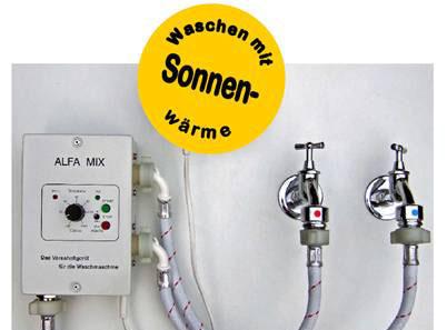 fwasmachine lfa Mix, HotFill warmwater bijmengunit SOLR NU.