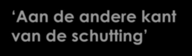 Participatiesamenleving Aan de andere kant van de schutting