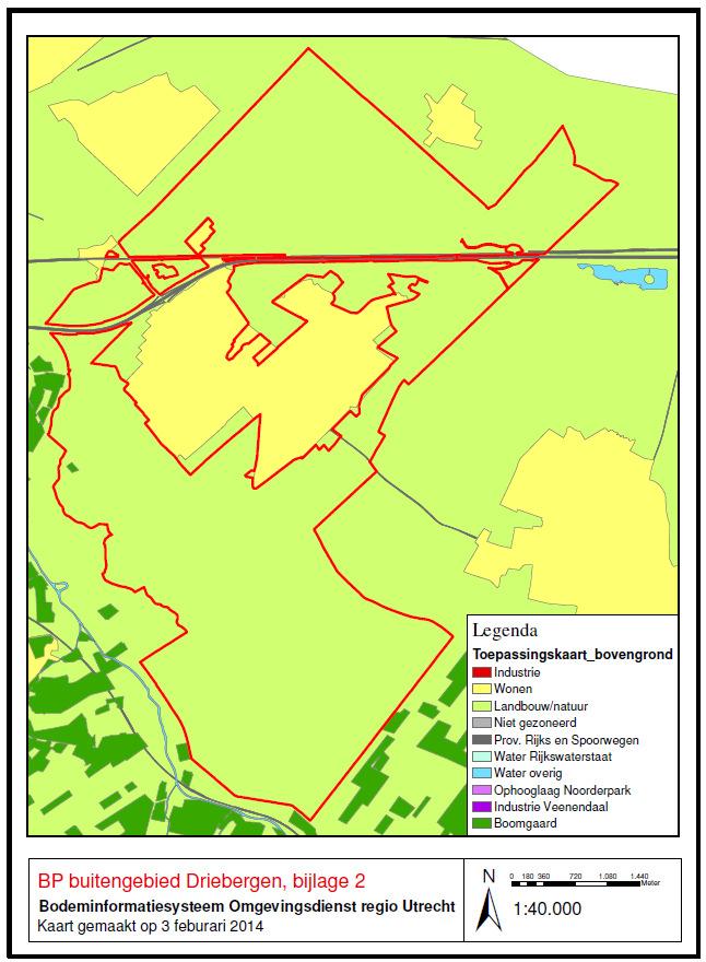 Bijlage 2 Bodem toepassingskaart van