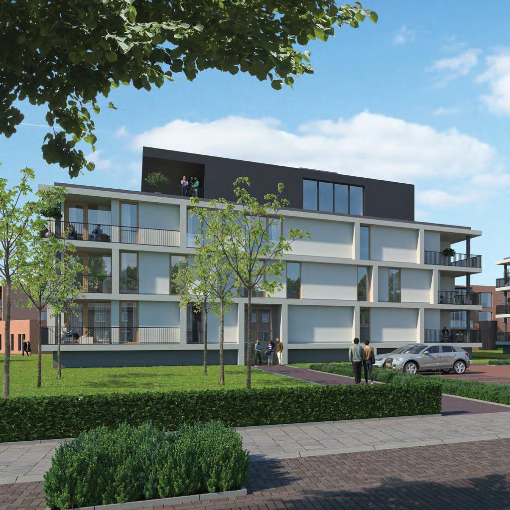 BLOK 1 24 luxe appartementen, verdeeld over 2 blokken Op de hoek van de Julianastraat en de Emmastraat in Echt ontwikkelt Mulleners Vastgoed 24 nieuwbouw appartementen.