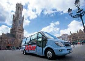 48 BRUGGE VERKENNEN Brugge per bus City Tour Brugge De minibusjes van City Tour staan garant voor een rondleiding langs Brugges mooiste plekken.