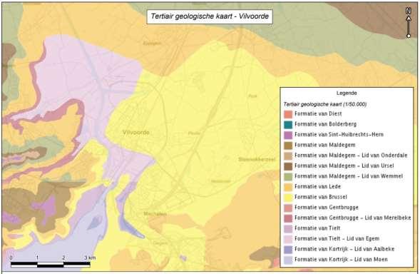 3.2 GEBIEDSOMSCHRIJVING 3.2.1 Geologie In het projectgebied dagzoomt kalkrijk Brusseliaan (watervoerende laag).